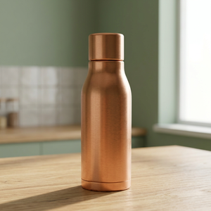 Botella Térmica de Cobre, Diseño Minimalista, Botella de Agua Portátil para Viajes - Product Image 4
