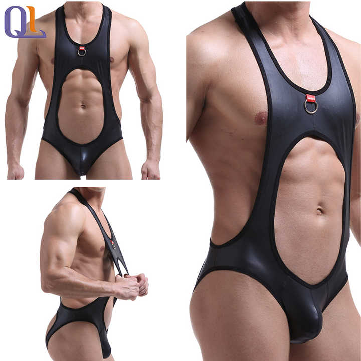 Faux Leather Sexy Mens Underwear main image 0