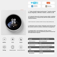 Écran de contrôle intelligent Tuya WiFi IPS 2,4 GHz, relais 3 voies, bouton interrupteur 4 touches, PC ignifuge, pour maison et hôtel, utilisation UE/US
