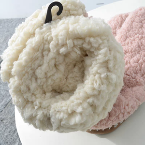 Chaussons d'intérieur chauds et épais en polaire sherpa duveteuse pour femme avec <span class=keywords><strong>semelle</strong></span> antidérapante - Product Image 5