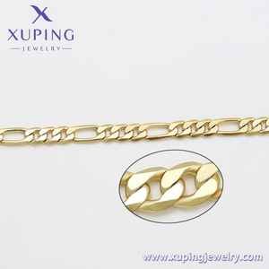 A00757209 <span class=keywords><strong>Bijoux</strong></span> Xuping – Chaîne de cheville élégante en cuivre plaqué <span class=keywords><strong>or</strong></span> 14 carats, design léger et luxueux, respectueux de l'environnement - Product Image 3