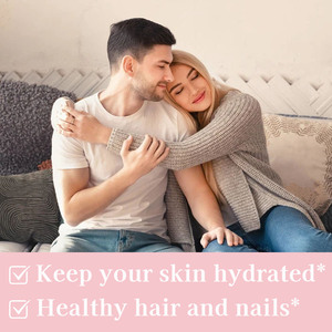 תוסף אומגה <span class=keywords><strong>3</strong></span> ופולאט טבעוני רב מכר, משפר גמישות העור, מולטי ויטמין גומי לנשים, לשיער וציפורניים בריאים - Product Image 5