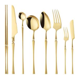 Ensemble de couverts <span class=keywords><strong>en</strong></span> acier inoxydable 304 robuste de style royal couverts <span class=keywords><strong>en</strong></span> argent baroque comprenant des fourchettes à fruits pour les mariages hôtels fêtes - Product Image 6