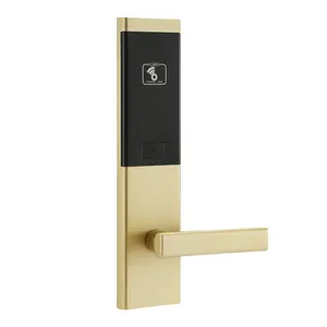Temic Card keyless apartment Hotel locks with mechanical key for door lock system
