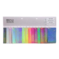 Stock Lots Noir Paillettes Réfléchissant Mystique Feuille Métallique Élastique Tricot Nylon Spandex Tissu pour Maillots De Bain Gymnastique Porter Tissu