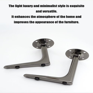 Nhà Máy Trực Tiếp Bán L-Hình Đồ Nội Thất Phần Cứng Chân Cho Bàn Cà Phê Tủ TV Tủ Quần Áo Và Tủ Hỗ Trợ Chân - Product Image 5