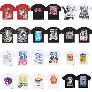 T-shirt classica nera a maniche corte ALOCS COUGH SYRUP, prodotta da produttori di abbigliamento, 100% cotone, personalizzabile per uomo - Product Image 4