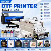 Imprimante de vêtements 2 têtes 4 têtes I3200 Imprimantes numériques de transfert Machine d'impression de t-shirts Imprimante numérique 60cm DTF