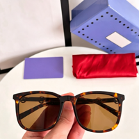 Lunettes de soleil rétro de marque célèbre, style tendance 2026, monture carrée intégrale souple TR90, protection UV400 dégradée