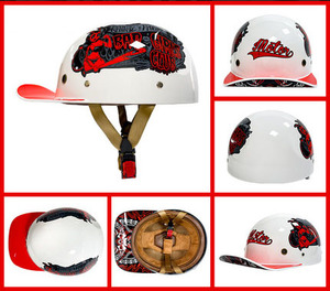 Top mode vélo adulte mille Baseball garde chevalier moto demi-casque pour <span class=keywords><strong>homme</strong></span> casque intégral - Product Image 5