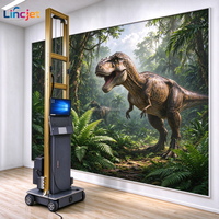 LINCJET LC-A2 Printer Dinding UV Cepat, Mesin Cetak Dinding Digital Mobile untuk Dekorasi & Renovasi Dinding yang Cepat