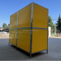 Chenils modulaires à deux étages avec porte en verre, maintien d'un flux d'air efficace