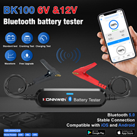 Probador de batería de coche profesional KONNWEI Bluetooth 5,2, Analizador de batería de 6V 12V para vehículos 10-2000CCA 5-220AH