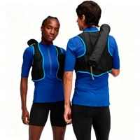 Gilet d'hydratation léger et respirant unisexe avec 2 flacons souples pour la course à pied, le marathon, la randonnée et le cyclisme