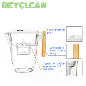 Bàn nhà sử dụng tay cầm bằng gỗ mềm nước kiềm + sợi carbon lọc nước Jug bình lọc máy tính để bàn lọc nước Jar - Product Image 3