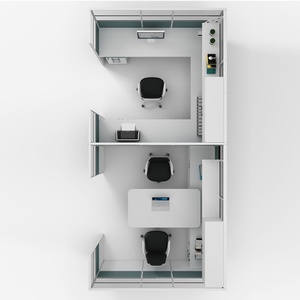 Bureau de direction moderne insonorisé avec compartiments de rangement intégrés - Product Image 3
