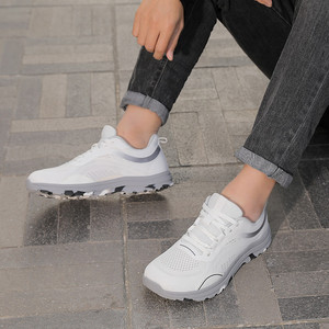 Chaussures de randonnée en mesh pour hommes, bout rond, respirantes, semelle extérieure en caoutchouc, semelle intermédiaire en EVA, toutes saisons, chaussures de marche en plein air - Product Image 4