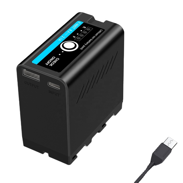Mamen Digital Camcorder Camera Lithium Ion Battery NPF990T 7.4V Rechargeable Li-ion Battery Pack in Stock