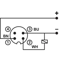 Capteur de proximité inductif INE-M12/68T-N04PO-B4, distance de commutation de 4 mm, IP 67, M12 x 1 et 68 mm