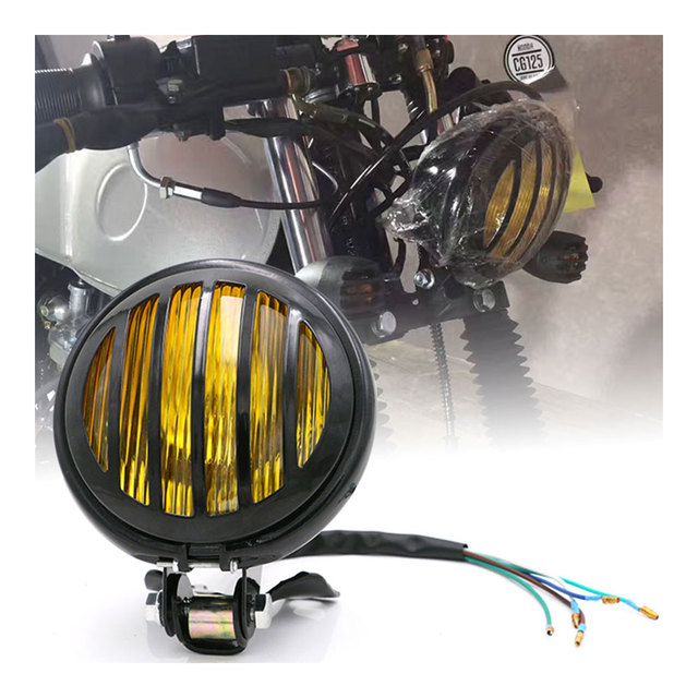 Super Bright Halogen Motorcycle Light Waterproof Corrosion Protection Bike Headlight