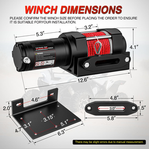 Winche Eléctrico Portátil 4x4 para Automóvil, Resistente al Agua IP67, Gran Capacidad de Tracción, Winche Automático de Grado Industrial - Product Image 2