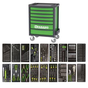 Fasano <b>Tools</b> 100 Piece <b>Tool</b> <b>Trolley</b> With 7 Drawers And 371 <b>Tools</b> In Rigid Modules - Product Image 1