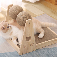 Jouets pour chats en bois et sisal écologiques, arbres à chat et griffoirs - Fournitures pour animaux de compagnie Paws & Tails