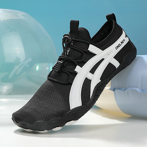 Chaussures d'eau à empeigne en mesh, semelle extérieure en caoutchouc, séchage rapide, unisexe, pour la plage en été, bout fermé, semelle intermédiaire en EVA - Product Image 3