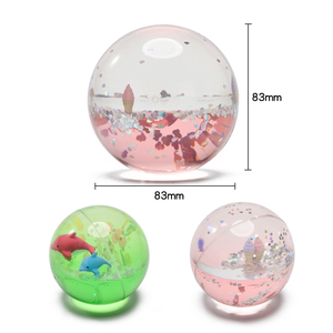 क्रिस्टल गतिशील फ्लोटिंग बर्फ रेत फ्लोटेज टॉय तरल ग्लिटर फ्लोटर पानी जेल बाउंसी बॉल बाउंसी बॉल - Product Image 2
