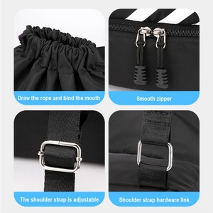 2025 Venta Caliente de Fábrica Promocional Personalizado Impermeable Nylon Asa de Cuerda con Letras Bolsillos con Logotipo Personalizado Organización al por Mayor - Product Image 3