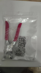 Nouveau Style de mode presse à main anneau pince à pression 200 pièces 10 couleurs 9.5mm Kit d'outils d'installation bouton pression - Product Image 6