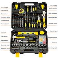 Professionnel 108 Pièces Maison Métal Menuiserie Réparations Automobiles Entretien Boîte à Outils Complète Kit Mallette Rangement Plastique OEM