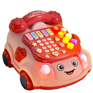 Jouet Téléphone Bilingue en Bois pour Enfants, Téléphone Fixe Éducatif, Piano Musical, Éducation Précoce pour Bébé, Histoire Apaisante - Product Image 1