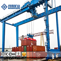 Grúa de pórtico de contenedor de Puerto montado en riel RMG 100ton 150ton 50ton 45ton 40ton grúa de pórtico de contenedor de doble haz Control inalámbrico