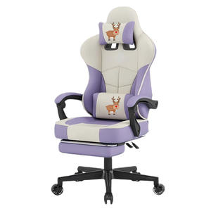 OEM ODM Buen Precio Fabricación de cuero Cadeira Gamer Silla de juego favorable Silla barata para <span class=keywords><strong>PC</strong></span> de juegos con reposapiés - Product Image 1