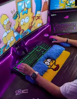 Tapis de clavier artisanal, sous-verre à broderie au poinçon, tapis de PC personnalisé à toucher doux style anime, tapis de protection pour skateboard, tapis de sol à vendre