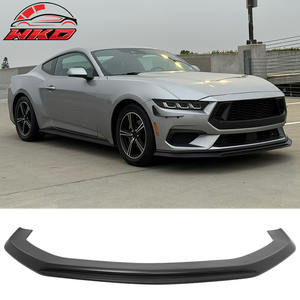 Lèvre de pare-chocs avant pour Ford Mustang 2024-2026 Ecoboost & GT IKON Style Noir mat ABS Diffuseur Garde-boue - Product Image 1