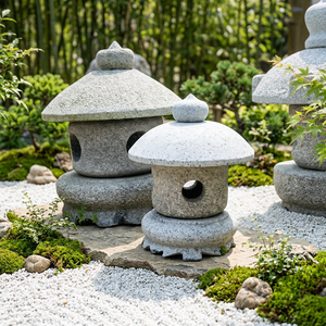 <b>Hot</b> Selling Japanese <b>Stone</b> Lantern for Outdoor Garden Traditional Design Eco-Friendly Durable Easy to Clean - Product Image 3