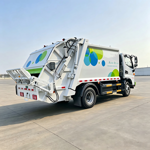 Camion à ordures compacteur JAC Junling 8m³ personnalisable à chargement arrière pour la collecte des déchets, à vendre - Product Image 1