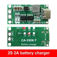 Módulo elevador de voltaje USB C para cargador de batería de litio 18650, compatible con BMS de baterías Li-Po de polímero 2S 3S 4S 1A 2A 4A, en stock.