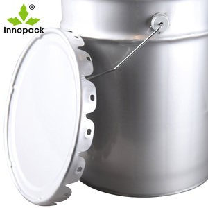 Cubo redondo de metal de 25L con tapa de bloqueo de anillo Tambor de estaño para agua y gasolina Capacidad de 20L - Product Image 5