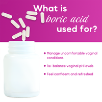 Capsules d'acide borique et suppositoires de soin Yoni en gros, spécialement formulés pour l'hygiène féminine, le contrôle des odeurs et l'équilibre du pH
