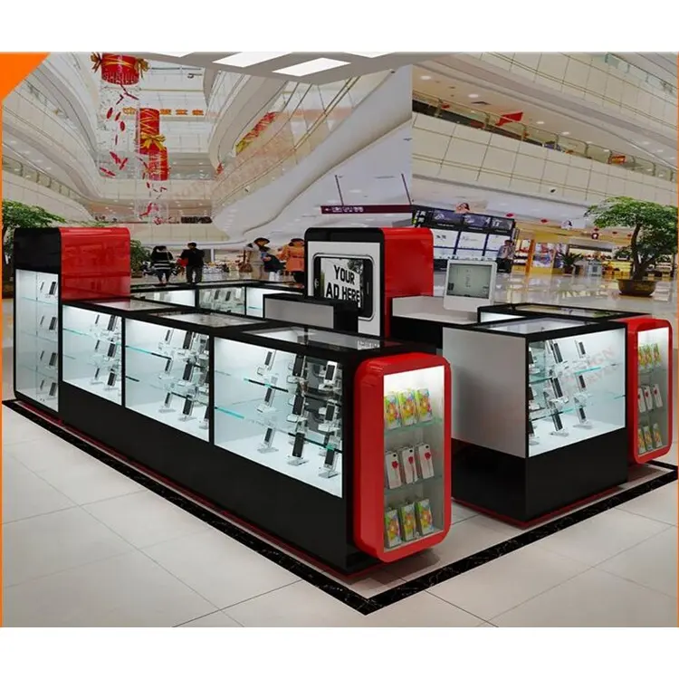 Unique national style with competitive price mobile phone display cabinet mobile phone display kiosk