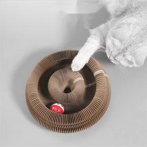 Новая креативная Когтеточка для кошек, складной гофрированный картон, прочные принадлежности для кошек - Product Image 4