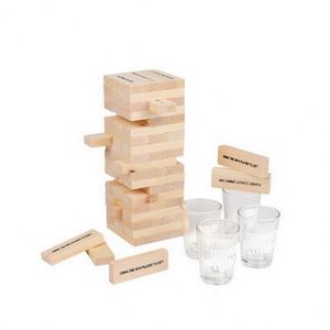Chất Lượng Cao Bằng Gỗ Xây Dựng Câu Đố Đảng Uống Xếp Chồng Tâm Trò Chơi Dành Cho Người Lớn Trẻ Em Khối Trò Chơi - Product Image 5