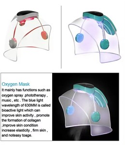 ปืนฉีดออกซิเจน 2 in 1 พร้อมหน้ากากออกซิเจน ไฟ LED 7 สี บำรุงผิวด้วยออกซิเจน ฉีดออกซิเจนบำบัดด้วยแสง พร้อมดนตรี เพิ่มความยืดหยุ่น 2 โหมด - Product Image 6