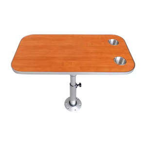 Table pliante réglable en alliage d'aluminium et bois AutoLiuma, solution d'accessoire intérieur <span class=keywords><strong>amovible</strong></span> pour camping-cars, vente en gros à chaud - Product Image 2