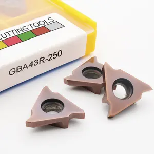 GBA43 CNC torna makinesi Insert çimentolu karbür gba43l GBA43R250 gba43gba43r kanal açma ekler