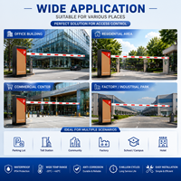 Barrera de Acceso Automática para Estacionamiento, Motor sin Escobillas DC24V, Sistema Inteligente de Control de Acceso de Vehículos, Barrera de Puerta para Gimnasios y Edificios de Oficinas