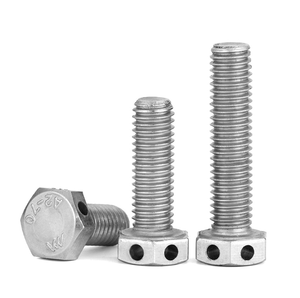 <span class=keywords><strong>Tornillo</strong></span> de Seguridad con Cabeza Hexagonal Exterior de Acero Inoxidable 304 con Orificio <span class=keywords><strong>para</strong></span> Cable de Acero GB32.1, M6 M8 M10 M12 - Product Image 1